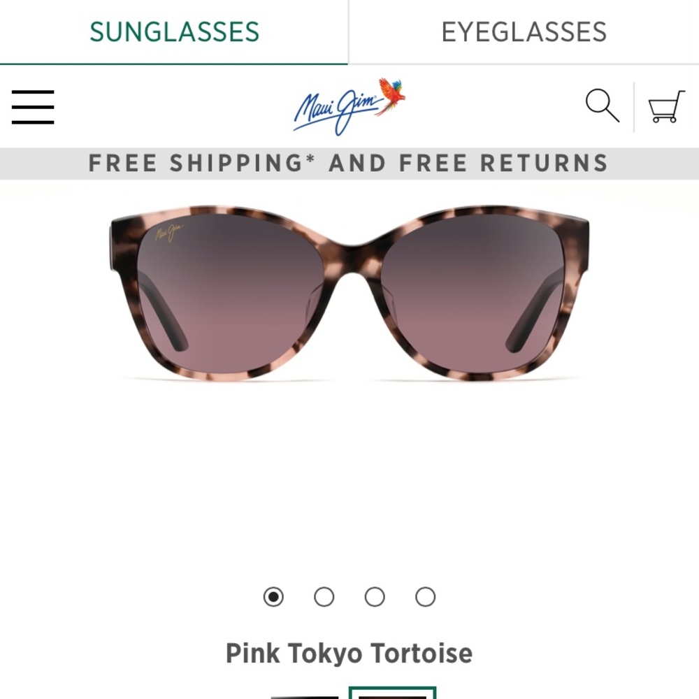 NWOT maui jim cateye sunglasses